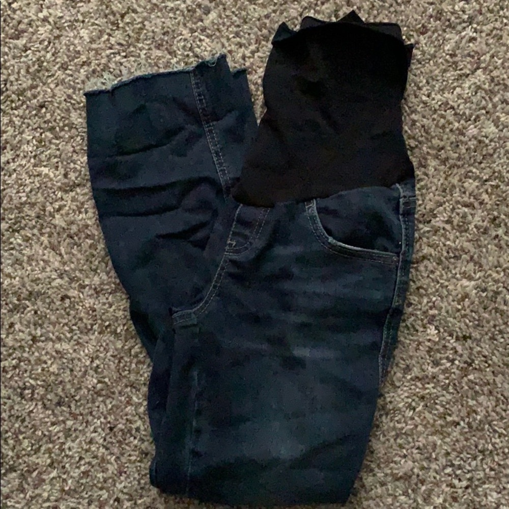 Maternity jeans (cropped) barely worn!